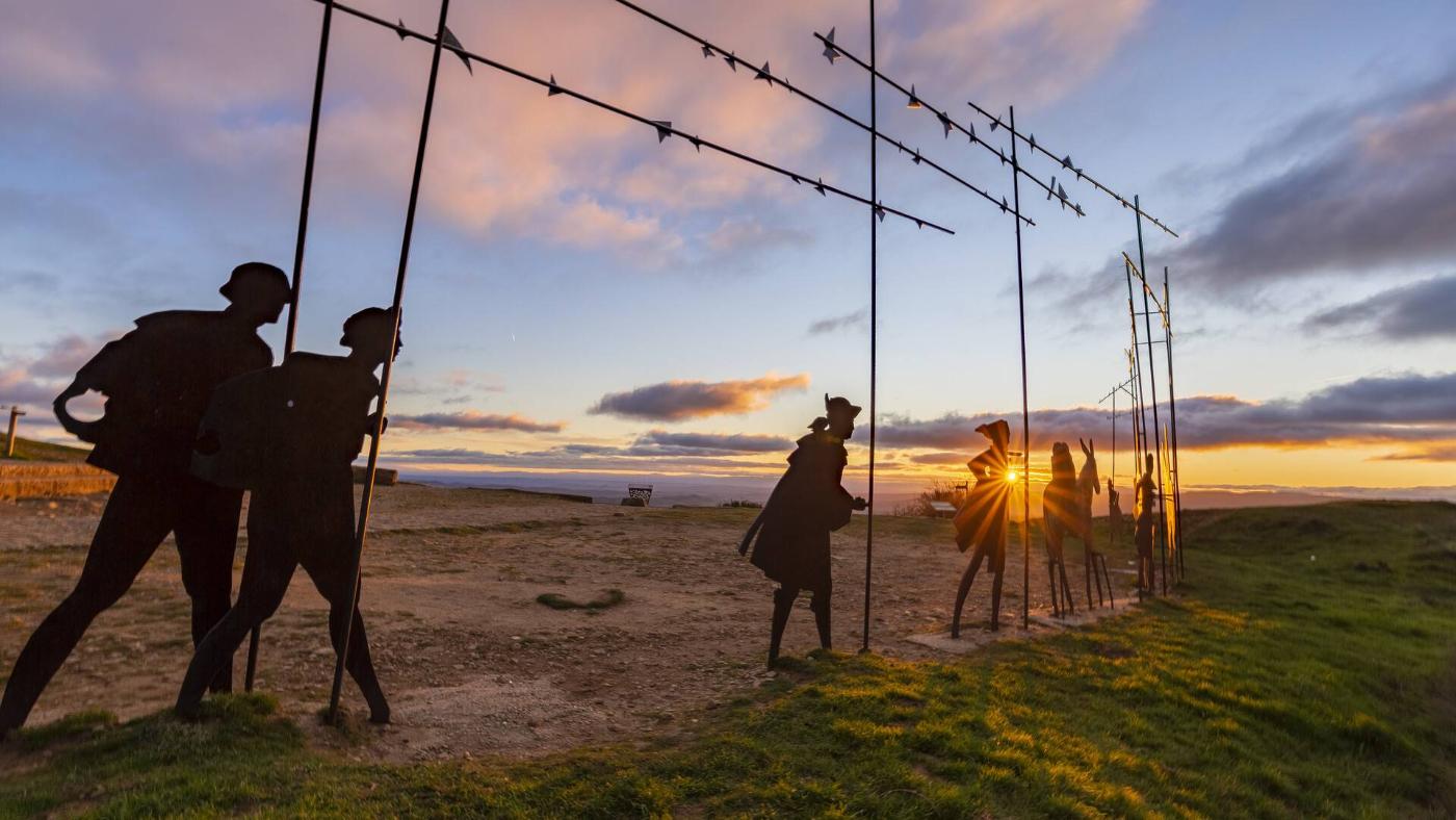 Monument to the Camino in alto del Perdón